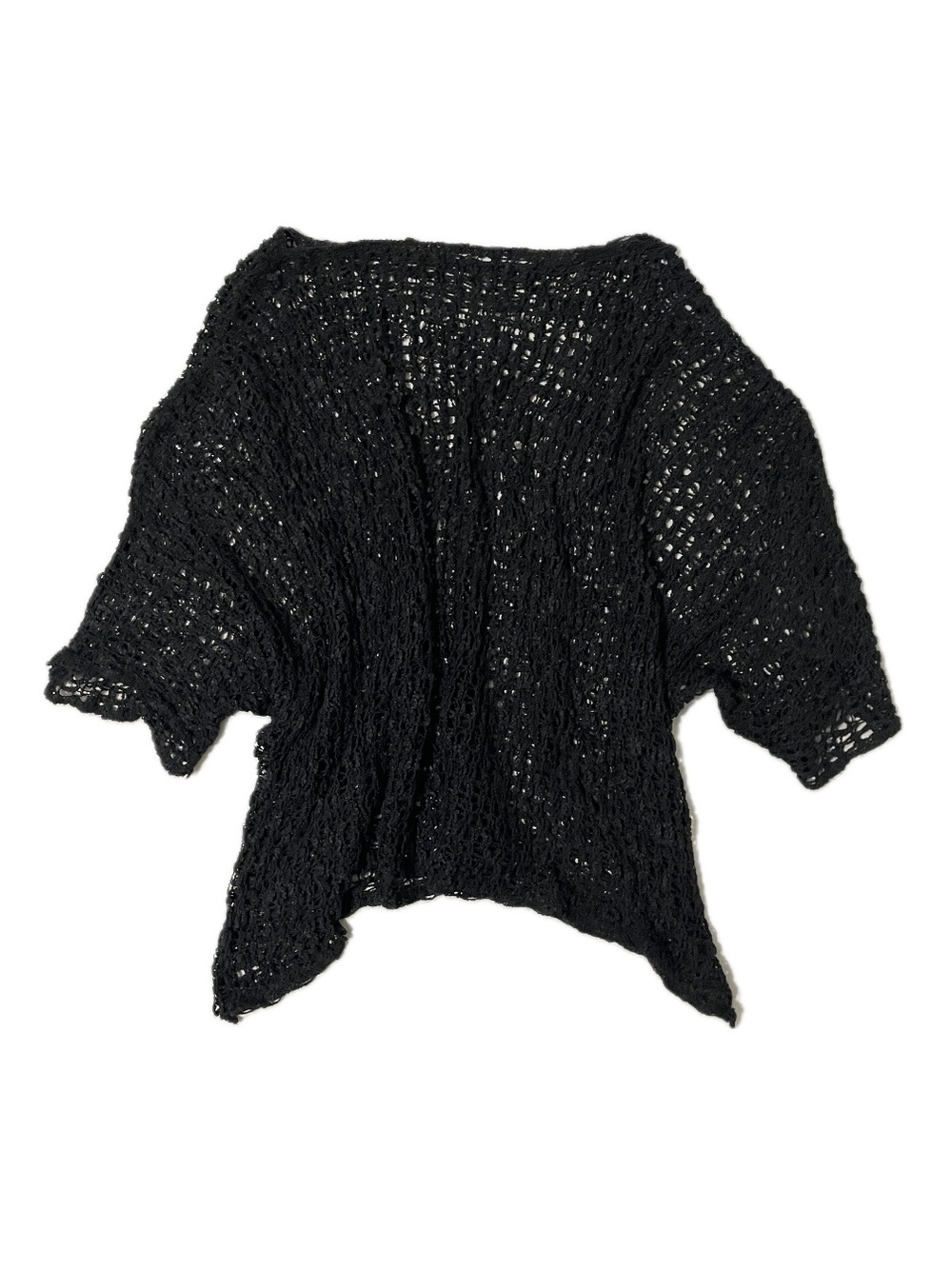 ✰ Black Open-Knit Beach Coverup ✰